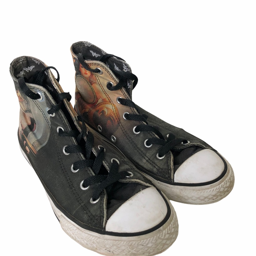 Converse Wonder Woman‎ High Top Shoe Multi Color Youth 3 SH881